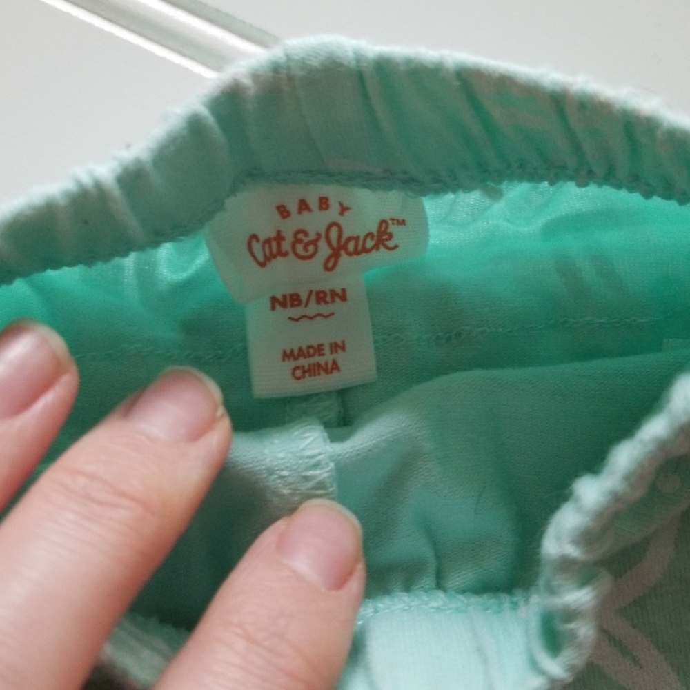 Cat & Jack Ruffle Bottom Pants Bundle- NB - Picture 2 of 3